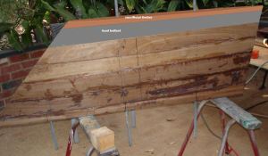 Keel lead and sacr timber